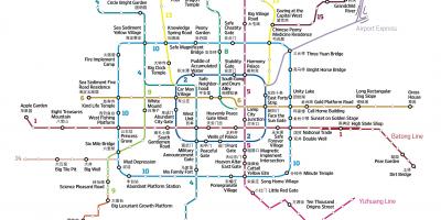 Karta över baidu map Peking