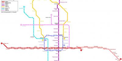 Karta över Beijing underground city