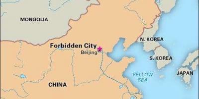 Förbjudna staden i Kina karta