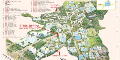 Tsinghua-universitetet campus-karta