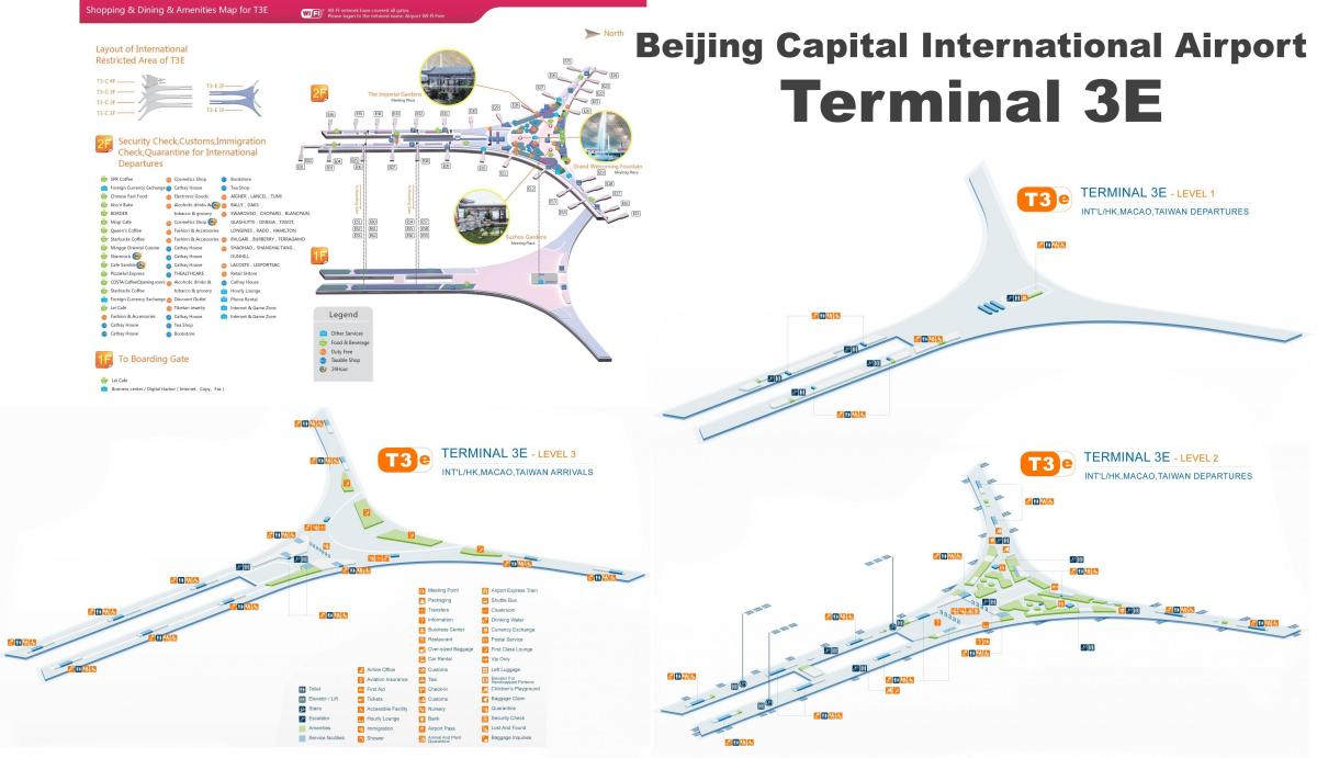 Peking terminal 3 på karta