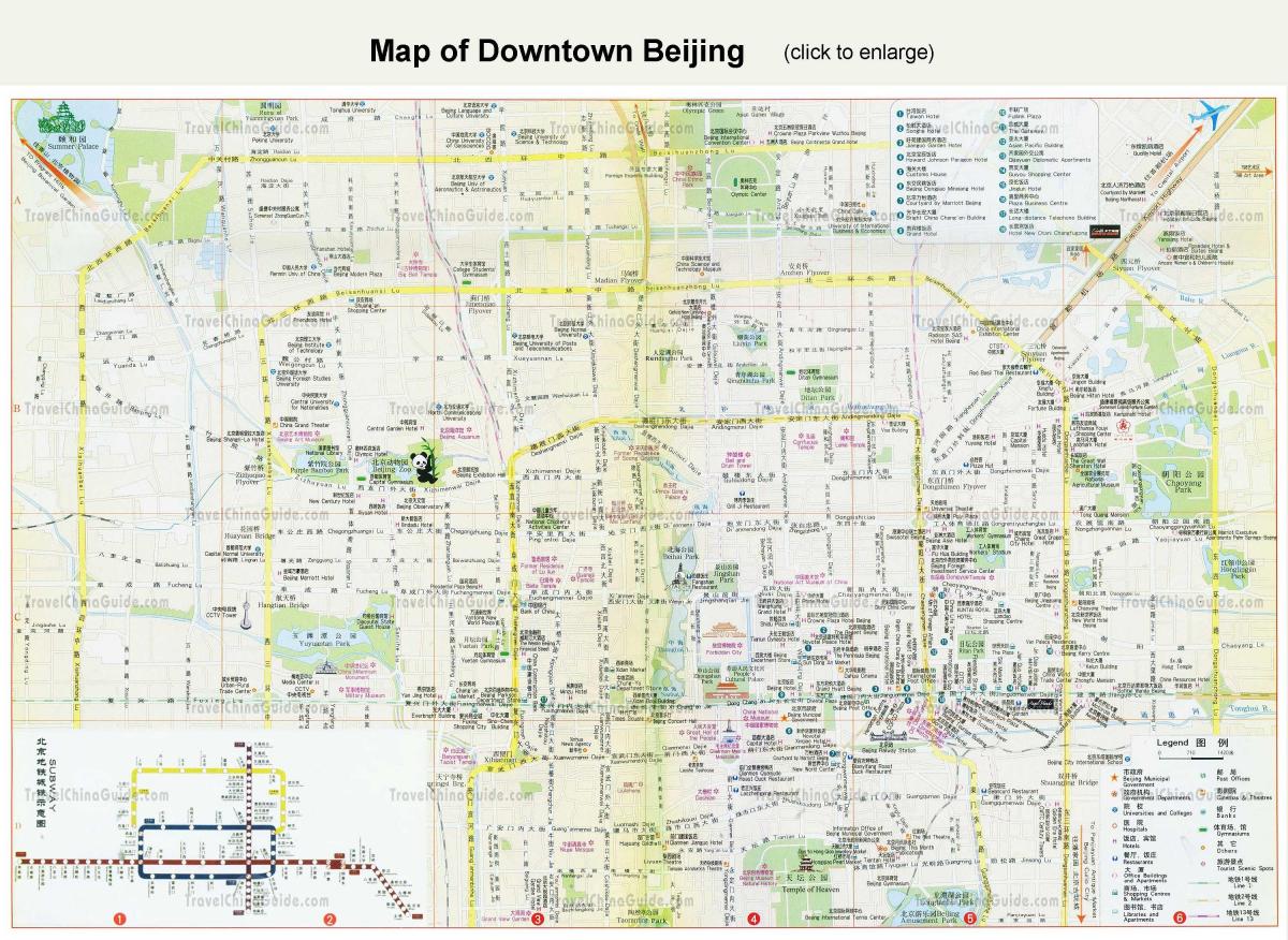 downtown Beijing-karta