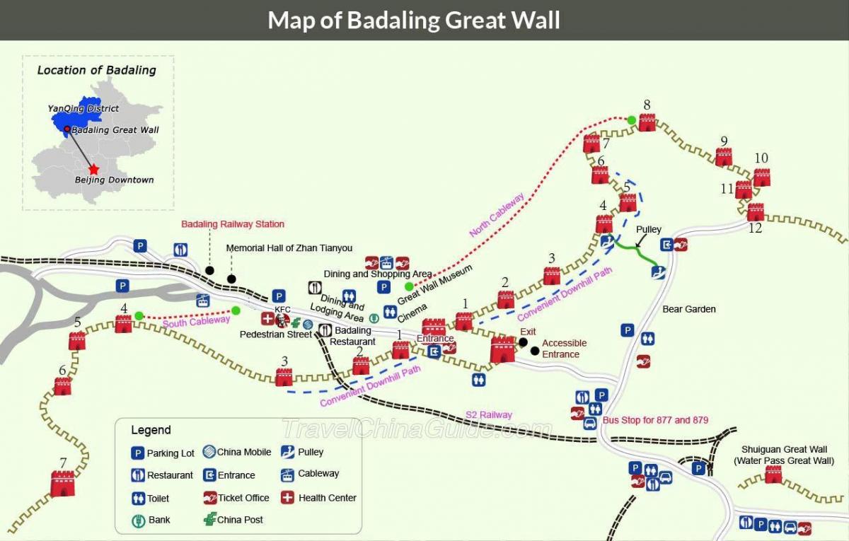 Peking stor vägg karta