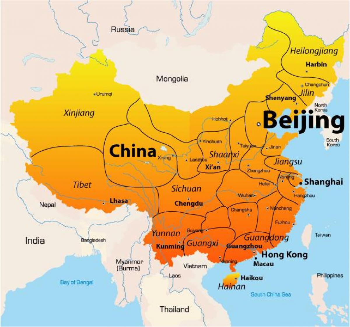 Peking på kartan