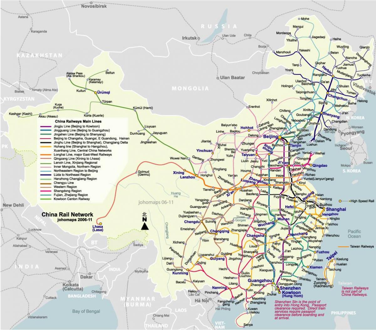Beijing railway karta