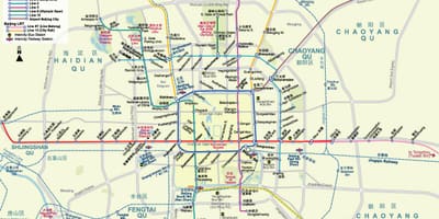 Pekings tunnelbana karta